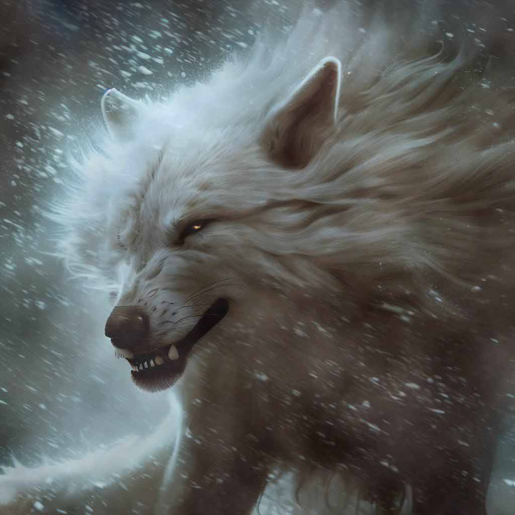 Amarok wolf image - artists impression