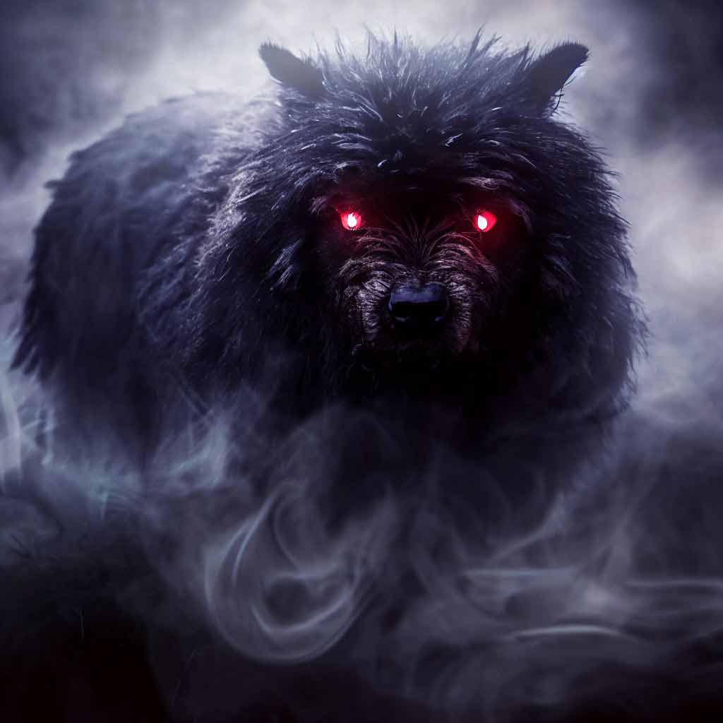 Artists Impression Of The Black Shuck