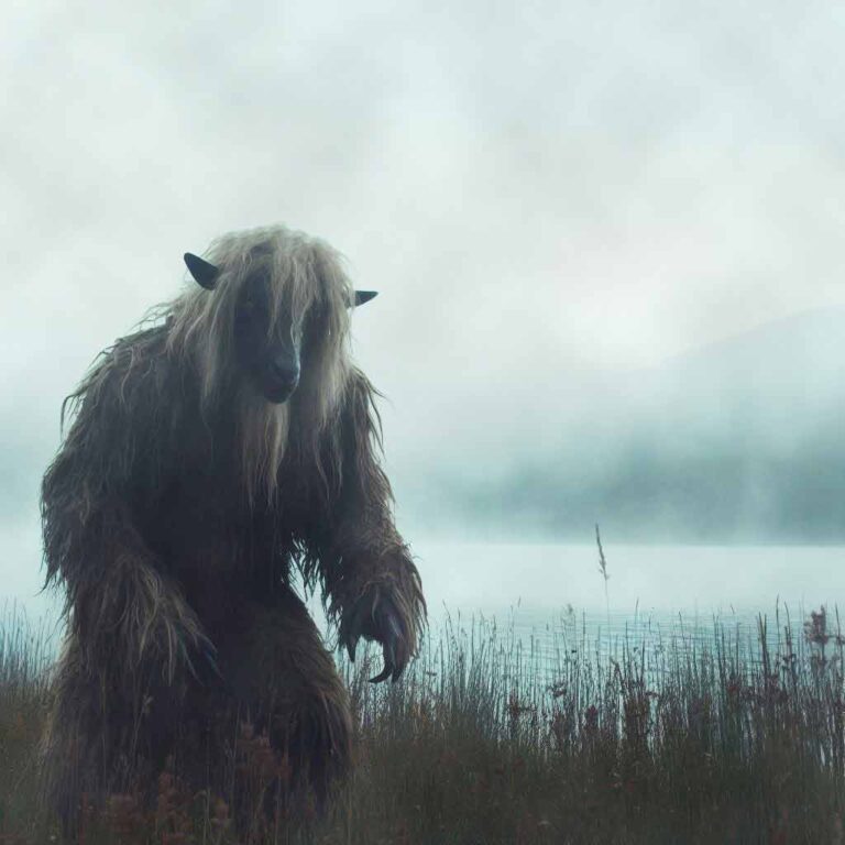 Picture of the Lake Worth Monster Goatman - Artists Impression