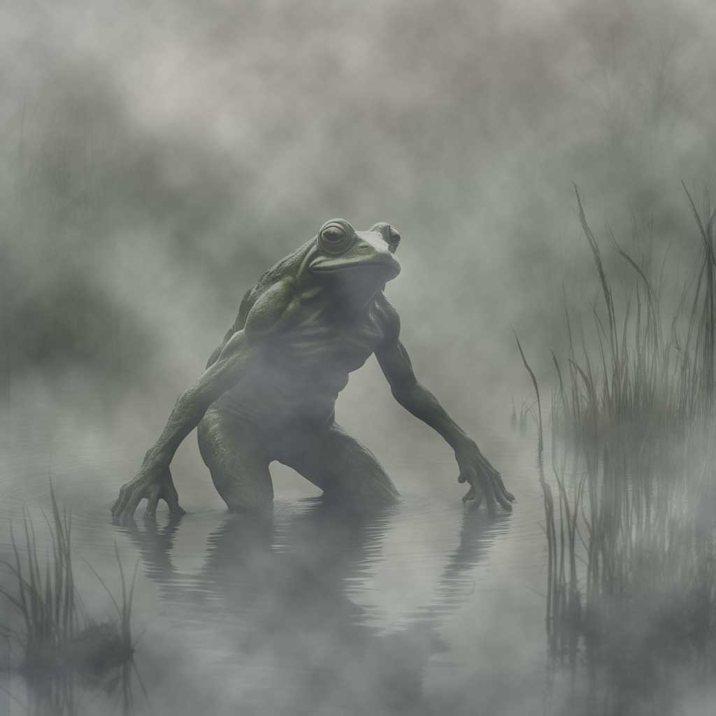 Artists Impression of the Loveland Frogman