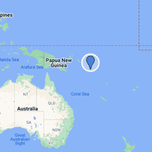 Solomon Islands Giants Location Map